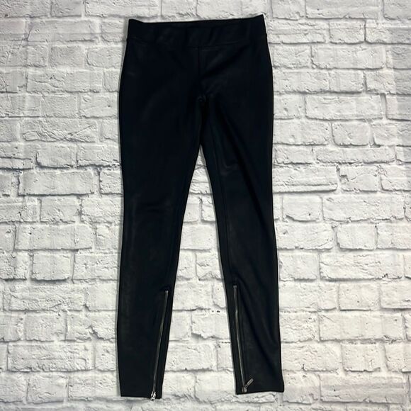 Free People black spandex pull on pants - Picture 1 of 5